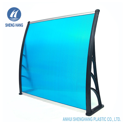 pátio plástico do dossel da porta do toldo plástico do policarbonato de 47in DIY Multifunction
