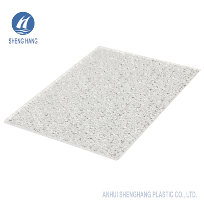 folhas de 2mm Diamond Solid And Textured Polycarbonate um resistente UV de 50 mícrons revestido