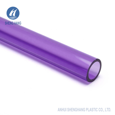 Tubo acrílico plástico colorido azul de PMMA para decorações