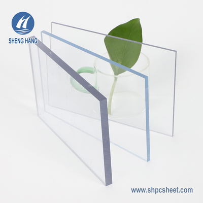 Chama contínua da folha 3.2*6.5ft do policarbonato liso transparente plástico resistente