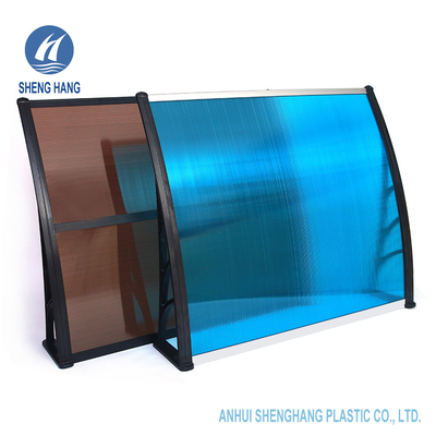 pátio plástico do dossel da porta do toldo plástico do policarbonato de 47in DIY Multifunction