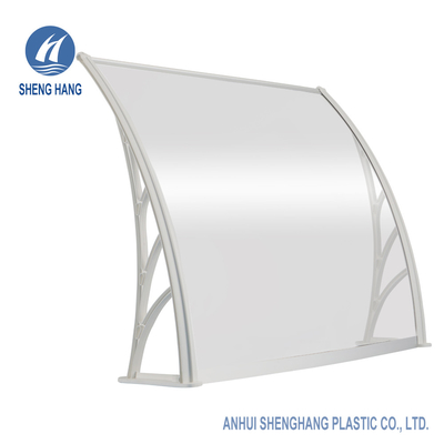 Toldo contínuo do painel do policarbonato do quadro do apoio plástico para a casa e o negócio