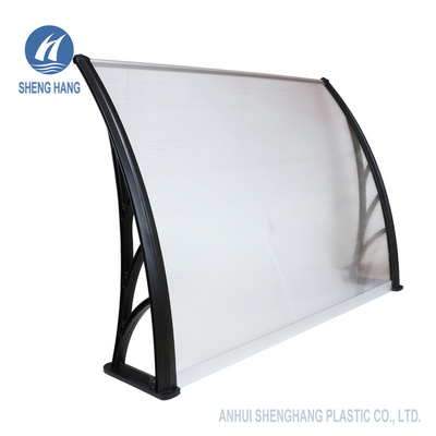 toldo plástico do policarbonato do PC de 1.2*1m Wearproof