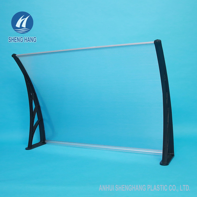 toldo plástico do policarbonato do PC de 1.2*1m Wearproof