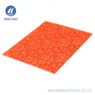 folhas de 2mm Diamond Solid And Textured Polycarbonate um resistente UV de 50 mícrons revestido