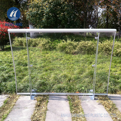 Do dossel poli claro do carbonato da porta 3mm do patamar anti liga de alumínio