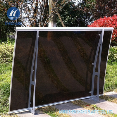 55&quot; X 35&quot; toldo poli curvado da porta da janela do suporte de Alu do dossel do carbonato