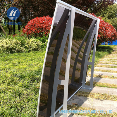 55&quot; X 35&quot; toldo poli curvado da porta da janela do suporte de Alu do dossel do carbonato