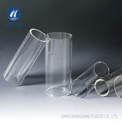 Tearproof tubo claro acrílico 5mm ISO9001 Eco do perspex de 4 polegadas amigável