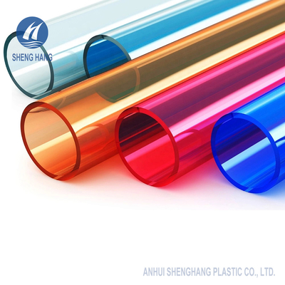 UV claro plástico acrílico inodoro do tubo 100mm da tubulação do plexiglás anti