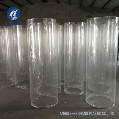 o círculo ISO9001 de 20mm moldou os cilindros acrílicos Crackproof para o aquário do tanque